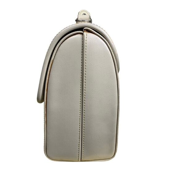 Rosenio Beige Structured Doctor’s Handbag with Strap - Picture 6 of 16